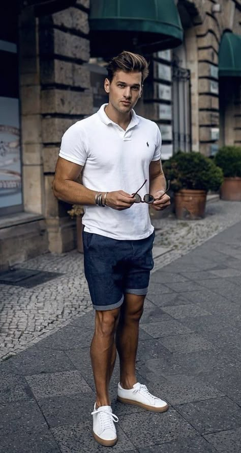 Boat Outfits For Men, 2023 Mens Fashion Trends Summer, Mens Clothing Styles Casual Outfits For Men Winter, Mens Clothing Styles 2023 Summer, Mens Summer Fashion 2023 Casual, Chino Shorts Mens Outfit, Men’s Outfits Summer, Mens Summer Fashion 2023, Mens Polo Shirt Outfit Summer