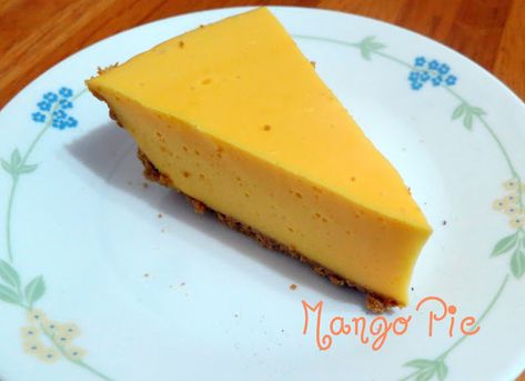 Mango Pie Recipe, Pie No Bake, Mango Pie, Pineapple Pie, Mango Dessert Recipes, Banana Dessert Recipes, Mango Dessert, Banana Dessert, Mango Recipes