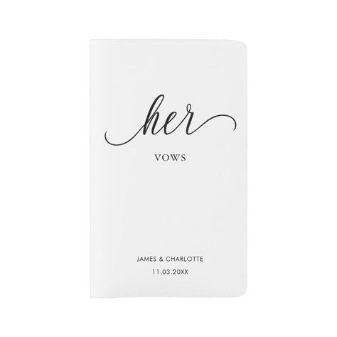 Book Minimalist, Vows Book, Wedding Vow Books, Vow Books, Wedding Vow, Vow Book, Love Of Your Life, Wedding Date, Wedding Vows