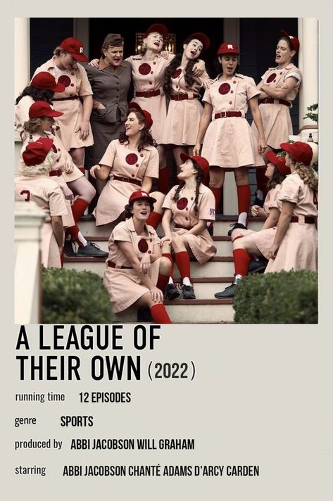 A League of Their Own Sports Poster Polaroid picture Abbi Jacobson, Tv Posters, A League Of Their Own, Polaroid Picture, League Of Their Own, Picture Poster, Summer Movie, Minimalist Movie Poster, Will Graham