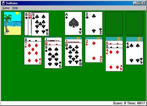 1990 solitaire on pc. The sun stuck its tongue out. I hated him. Solitaire Cards, Solitaire Games, Childhood Memories 90s, Childhood Games, Old Computers, 90s Childhood, Old Internet, Old Games, Windows 10