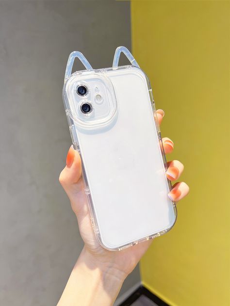 Cat Ears Phone Case, Cat Ear Phone Case, Plain Phone Cases, Ear Phone, Ear Design, Cat Ear, Clear Phone Case, Cat Ears, Phone Case