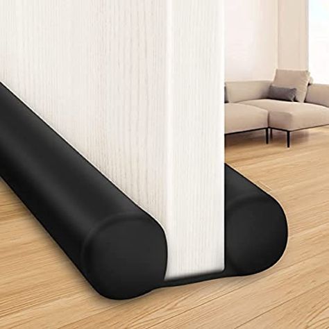 MAXTID Large Door Draft Stopper 36 Inch Under Door Draft Noise Blocker Black Gap Stoppers Entry Door Draft Guard for Bottom of Doors Adjustable Twin Door Draft Door Draft Blocker, Door Sweeps, Draft Blocker, Door Draft Stopper, Door Draught Stopper, Door Sweep, Large Door, Door Draft, Draft Stopper