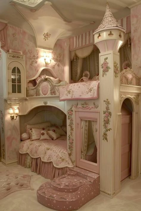 Princess Bedrooms, Dream Bedroom Inspiration, Princess Bedroom, Cute Rooms, Dekorasi Kamar Tidur, Girly Room, Cute Bedroom, Cute Bedroom Decor, Dream House Rooms