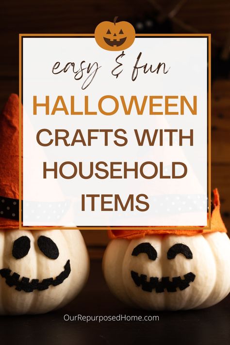 Diy Upcycled Halloween Decorations, Crafts With Household Items, Upcycled Halloween Decorations, Fun Easy Halloween Crafts, Fun Halloween Crafts, Easy Halloween Decorations, Halloween Lanterns, Easy Halloween Crafts, Halloween Crafts Decorations