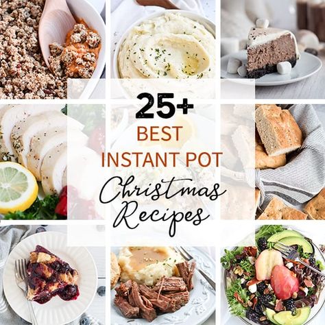 Best Instant Pot Christmas Recipes! Over 25 Instant Pot recipes to make your holidays easy and delicious. #instantpot #christmasrecipes #holidayrecipes #instantpotchristmas Spicy Cranberry Sauce, Mason Jar Breakfast, Instant Pot Freezer, Cooking Christmas, Fancy Salads, Recipes For Christmas, Xmas Recipes, Christmas Jam, Christmas Ham