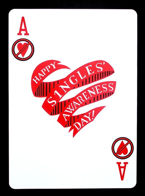 Singles' Awareness Day — how I felt every year in high school!  Now I just dislike how Valentine's Day makes others feel sad. Happy Singles Day, Valentines Pics, Dark Cupid, Happy Singles Awareness Day, Mosaic Tutorial, Table For One, Singles Awareness Day, Tenacious D, Valentines For Singles