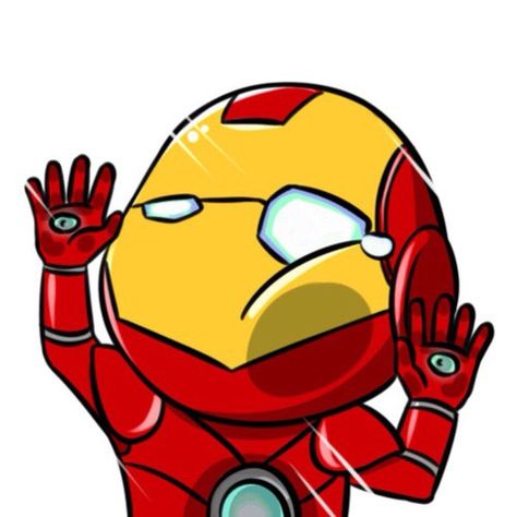 Iron Man Cute Cartoon, Iron Man Cute Drawing, Iron Man Cartoon Wallpaper, Iron Man Drawing Cartoon, Iron Man Dibujo, Iron Man Chibi, Marvel Cute, Anime Behind Glass, Iron Man Drawing