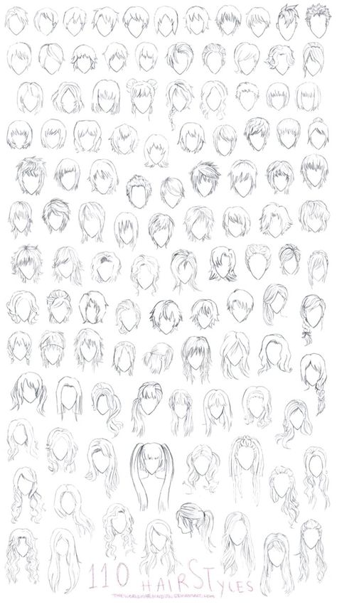 Drawing Hairstyles, Pelo Anime, Drawing Hair Tutorial, Manga Hair, Hair Sketch, Hair Reference, Anime Hair, Anime Drawings Tutorials, Anime Eyes