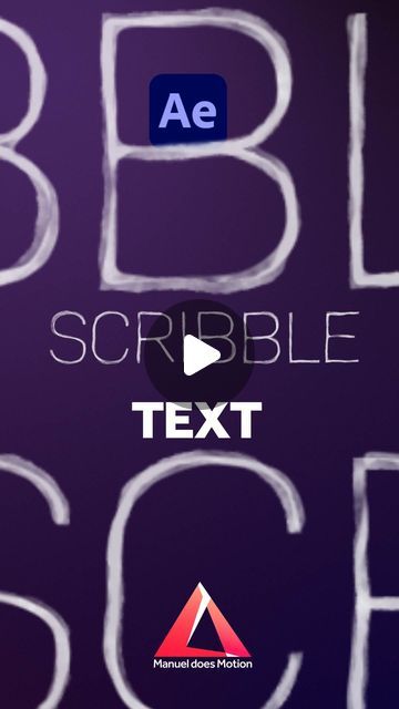 Manuel does Motion on Instagram: "Create scribbled text in After Effects.
#animation #2danimation #aftereffects #aftereffectstutorial #aftereffectsanimation #motiondesign #mograph #motiongraphics #textanimation" Scribble Animation, After Effects Animation, Effects Animation, Text Animation, October 1, 2d Animation, After Effects, Motion Design, Motion Graphics