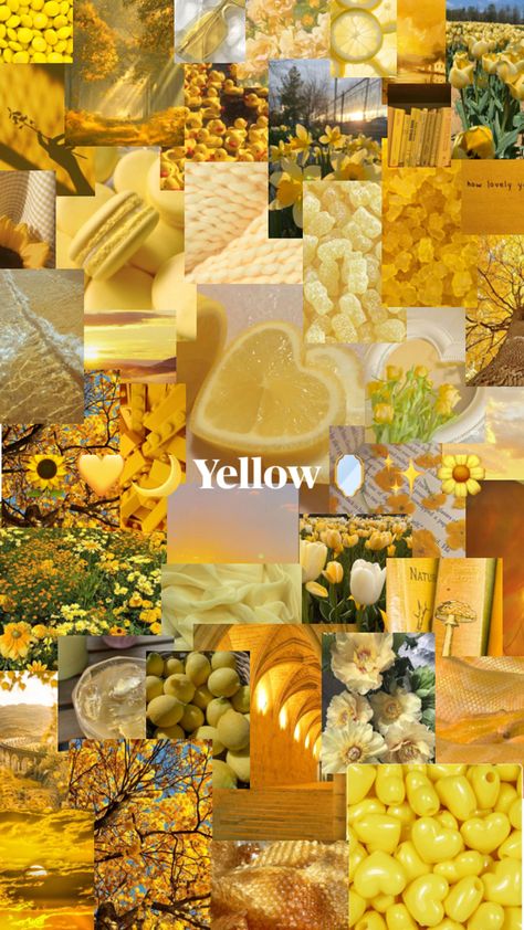 Yellow Collage Wallpaper, Preppy Colours, Apollo's Cabin, Moodboard Yellow, Wednesday Wallpaper, Yellow Core, Yellow Wallpapers, Swag Wallpaper, Aesthetic Yellow