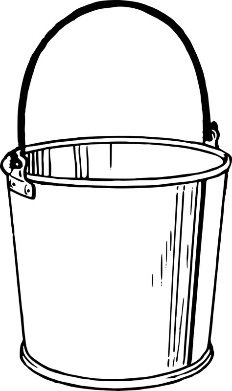 Bucket, Container, Pail, Tool, Vessel, Water Bucket Drawing, Water Pail, Bucket Of Water, Big Bucket, Genetically Modified Food, Arts And Crafts Storage, Abc Coloring Pages, Drawing Sheet, Water Drawing