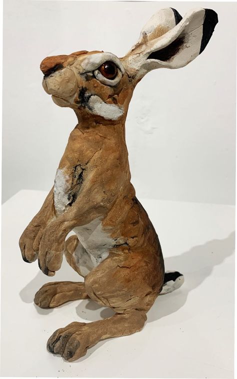 louise brown sculptures available online Hare Images, Home Animal, Rabbit Sculpture, Pottery Animals, Sculptures Céramiques, Animal Sculpture, Rabbit Art, Bunny Art, Clay Animals