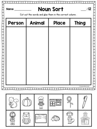 These noun activities for first grade will keep your students engaged with games, pocket chart sorting activities, noun anchor charts and more. Nouns Activity For First Grade, Nouns Kindergarten Activities, 1st Grade Noun Worksheet, Noun Games 1st Grade, Nouns Activities For First Grade, Kindergarten Noun Activities, Sorting Nouns Worksheet, Noun Activities For Kindergarten, Noun Sorting Worksheet