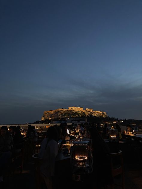 Athens Greece Nightlife, Greece Aesthetics Night, Greece Guide, Athens Nightlife, Athens By Night, Destination Vacation, Future Lifestyle, Night Driving, Acropolis