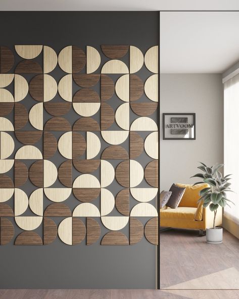 Abstract Wooden Wall Art, 3d Print Wall Art, Mdf Panelling Wall, Mdf Wall Panel Ideas, Canada Apartment, Mdf Wall Art, Mdf Wall Decor, Wood Panel Art, Wooden Wall Cladding