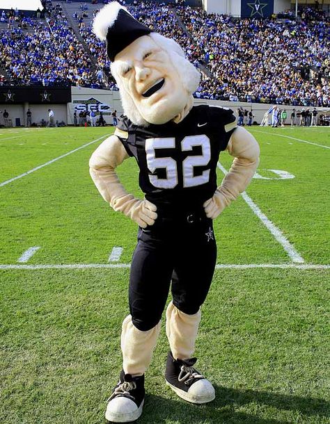 Mr. Commodore of Vanderbilt Vanderbilt Football, Collage Football, Sports Advertising, Sec Football, Vanderbilt Commodores, Vanderbilt University, College Football Teams, Basketball Goals, Team Mascots