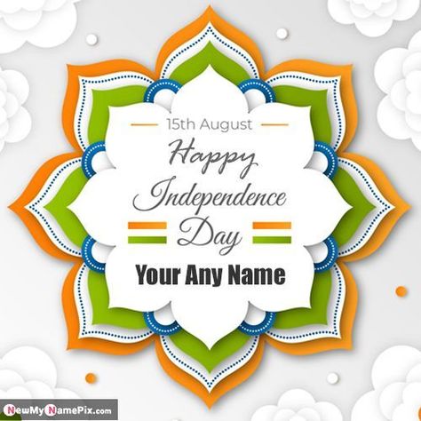 15th August Celebration Indian Design Flag Pictures With Your Name Write Create Card, Photo Maker Tools Online Customized Name Text Generator Option Free Download, 2021 Latest Best Wishing Name WhatsApp Status Send Happy Independence Day Wallpaper Download. Happy Independence Day Wallpaper, Happy Independence Day Photos, Flag Pictures, Independence Day Pictures, Birthday Cake Write Name, Independence Day Wallpaper, Independence Day Greeting Cards, Independence Day Drawing, Independence Day Photos