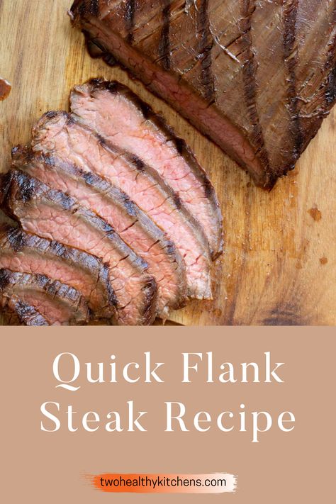 This ultra-simple, Quick Flank Steak recipe has been a family favorite for decades. You need just 2 ingredients … seriously, JUST 2! Yet it’s flavorful, tender and delicious, every single time! And if you’re not a grill master? No worries! It’s really easy, and I break down every step so you can get it exactly right, even if you’ve never grilled flank steak before in your life! Steak Times, Flank Steak Recipe, Marinade Flank Steak, Beef Flank Steak, Beef Flank, Flank Steak Recipes, Healthy Beef Recipes, Easy Steak Recipes, Healthy Beef