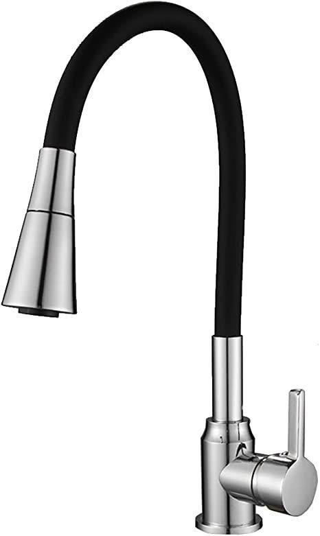 LXW Kitchen Faucet, Deck Mounted, Single Handle Kitchen Sink Mixer Tap for Hot and Cold Water, 360° Rotation Flexible Pipe Kitchen Tap,A Flexible Pipe, Sink Mixer Taps, Kitchen Sink Faucets, Water Spray, Kitchen Taps, Kitchen Handles, Mixer Taps, Save Water, Water Tap