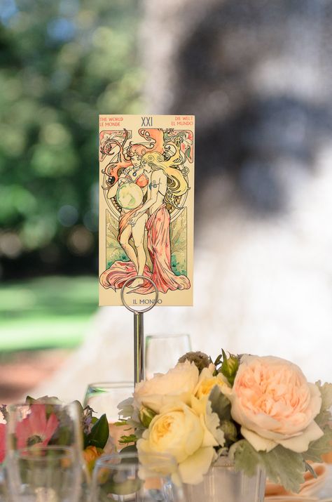 A Wine Country Wedding Filled With Pin-Worthy Details Chelsea Vintage, Goddess Party, Witch Wedding, Pagan Wedding, Vintage Tarot, Print Cards, Yosemite Wedding, Hippie Wedding, Wine Country Wedding