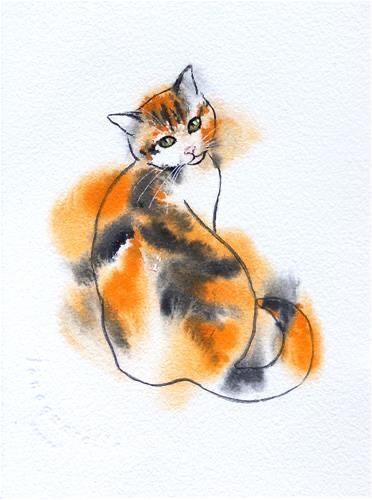 Watercolour Animals, Watercolor Cats, Cat Drawing Tutorial, Cat Watercolor, Watercolour Ideas, Drawing Cats, Diy Watercolor Painting, Drawing Cat, 수채화 그림