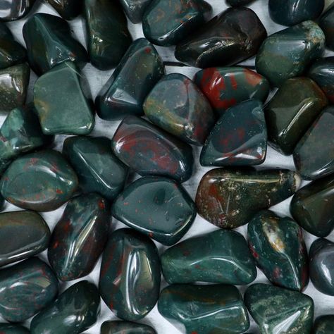 Bloodstone Healing Crystal Properties - Sage Crystals Sage Crystals, Increase Creativity, Crystal Properties, Rocks And Gems, Gems And Minerals, Stone Rocks, Green Crystals, Healing Crystal, Healing Stones