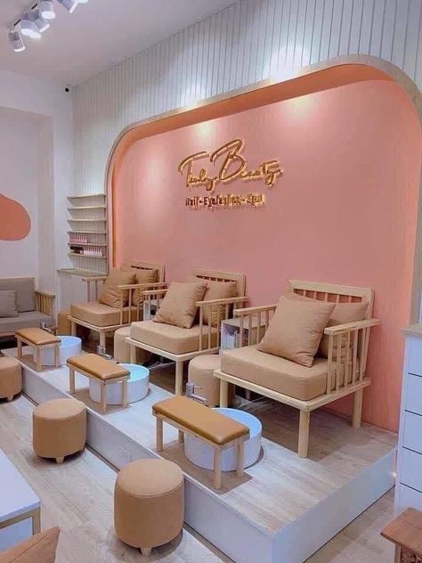 beauty salon interior design nail salon interior design luxury salon interior design Nails Room Ideas Salons, Luxury Salon Interior Design, Design Nail Salon, Salon Decor Studio, Party Ideas Halloween, Nail Salon Interior Design, Beauty Salon Interior Design, Nail Salon Interior, Esthetics Room