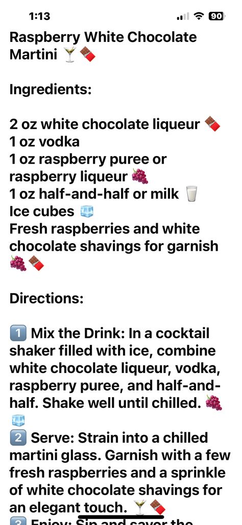 White Chocolate Martini, White Chocolate Liqueur, White Chocolate Shavings, Martini Ingredients, Chocolate Martini, Raspberry Liqueur, White Chocolate Raspberry, Cocktail Shaker, Martini Glass