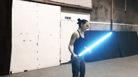 Lightsaber Gif, Star Wars Gif, Sabre Laser, Rey Star Wars, Star Wars Film, Daisy Ridley, Orphan Black, The Force Is Strong, The Force Awakens