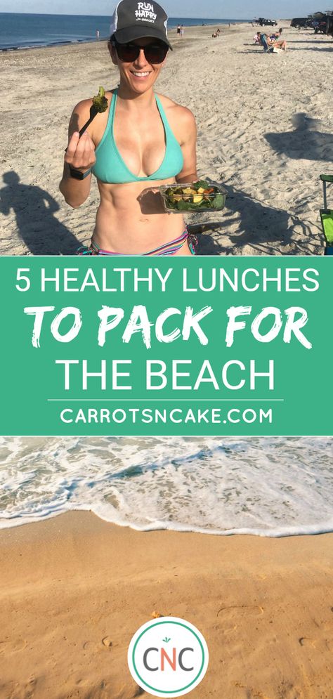 5 Healthy Lunches to Pack for the Beach Healthy Beach Lunches, Healthy Lunches To Pack, Healthy Beach Snacks, Hummus Chicken Salad, Lunches To Pack, Macro Diet Meal Plan, Pack For The Beach, Warm Chicken Salad, Vegan Sloppy Joes