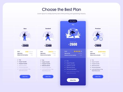 Pricing Table by Mahdieh Khalili on Dribbble Pricing Plans Web Design, Pricing Page Design, Pricing Table Design, Website Design Pricing, Price Table, Subscription Box Design, Price List Design, Price Page, Pricing Table