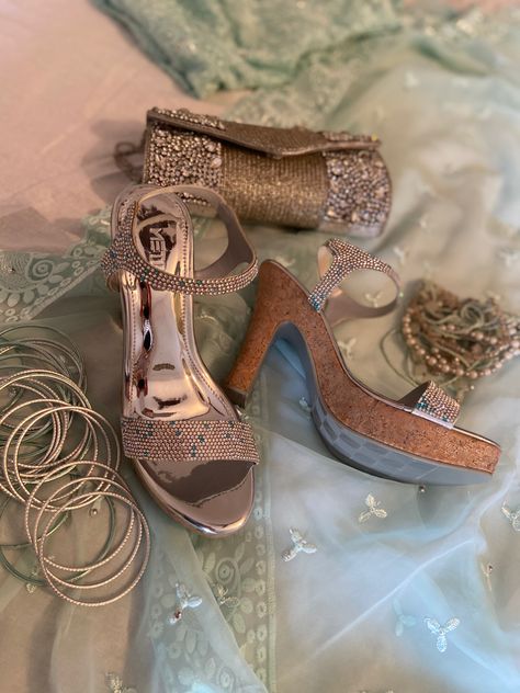 #shoes #heels #shoesaddict #flatlay #wedding #weddingideas #weddinglookbook #weddingoutfit #weddingshoes #weddingflatlay #bling #lehenga #indianwedding #indianweddingshoes #indianweddingoutfits #shaadi #blogger #outfitideas #womensfashion #style #fashion #lookbook #styleinspo #womensshoes #bride #bridaloutfit #bridallookbook Heels With Lehenga, Heels For Lehenga, Bling Lehenga, Quarantine Wedding, Indian Wedding Shoes, Gota Embroidery, Wedding Wardrobe, Wedding Lookbook, Heels Classy