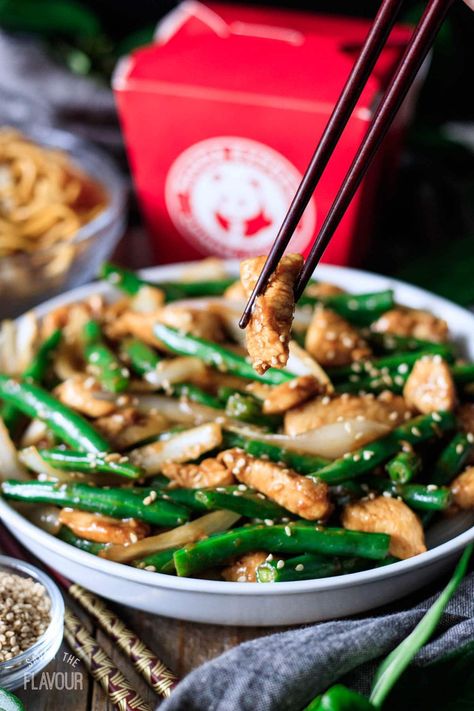 Panda Express String Bean Chicken, String Bean Chicken Recipe, Panda Express Chicken, String Bean Chicken, Gluten Free Hoisin Sauce, Southwest Salad Recipe, Panda Express Copycat, Panda Express Recipes, Spicy Grilled Chicken