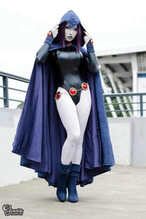 Raven Halloween Costume, Raven Costume, Black Cosplayers, Raven Cosplay, Best Cosplay Ever, Black Red Hair, Top Cosplay, Doing Better, Goth Women