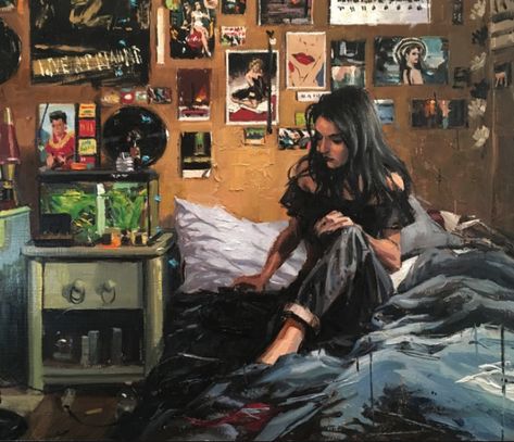 Vincent Giarrano, Art Alevel, Interior Bedroom, Art Interior, Gcse Art, Ap Art, A Level Art, Romantic Art, Slice Of Life