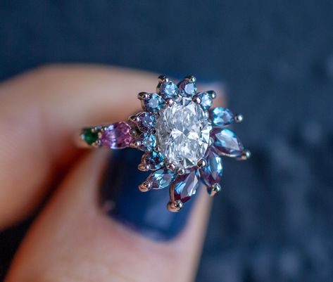 Alexandrite Engagement Rings: Meaning, Durability, and Types Alexandrite Meaning, Alexandrite Engagement Rings, Rings Meaning, Rings With Meaning, Engagement Ring Gemstone, Traditional Engagement Rings, Alexandrite Engagement Ring, Unique Engagement Ring, Gemstone Engagement