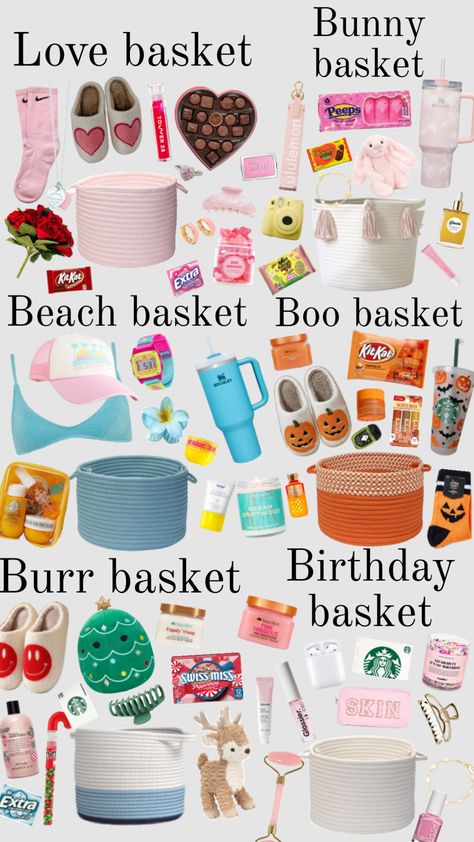 Basket Ideas, Not Mine, Baskets, Birthday, White