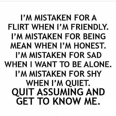 I'm mistaken for a flirt when I'm friendly. I'm mistaken for being mean when I'm honest.... Funny Questions, Flirting Quotes For Her, Flirting Quotes Funny, Flirting Texts, Flirting Quotes, Crush Quotes, Get To Know Me, A Quote, Image Quotes