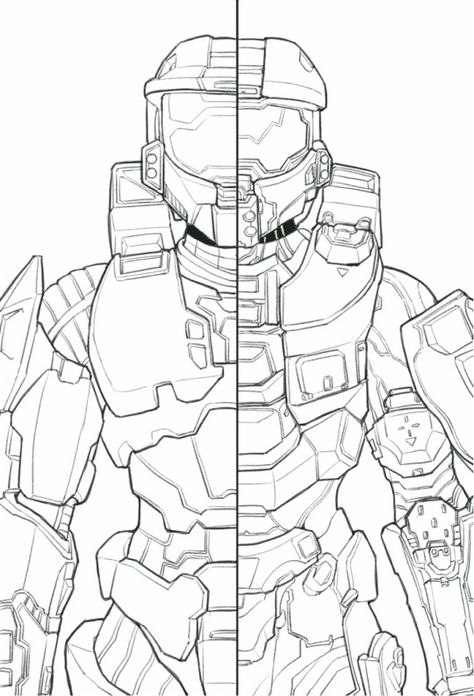 Halo Master Chief Helmet, Master Chief Armor, Master Chief Costume, Halo Poster, Master Chief And Cortana, Halo Drawings, Cortana Halo, Halo Spartan, Halo Master Chief