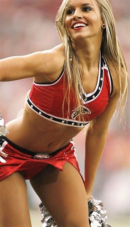 falcons Atlanta Falcons Cheerleaders, Falcons Cheerleaders, Cheer Leaders, Dance Uniforms, Sports Girl, Sports Outfits, Ice Girls, Football Cheerleaders, Cheerleader Girl