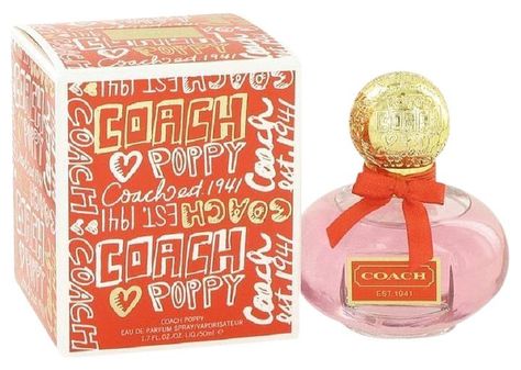 3.4 oz Eau De Parfum Spray. Free shipping and guaranteed authenticity on 3.4 oz Eau De Parfum Spray at Tradesy. Coach Poppy Perfume by Coach, This fragrance was r... Cucumber Flower, Coach Perfume, Lovely Perfume, Perfume Floral, Coach 1941, Fragrances For Women, Bouquet Wrap, Coach Poppy, Perfume And Cologne