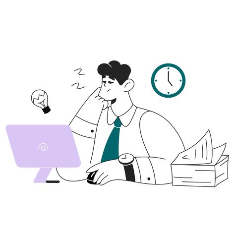 Computer Clipart, Computer Png, Person Sleeping, Working In Office, Computer Illustration, The Office Characters, Sleeping Man, Computer Vector, Man Office