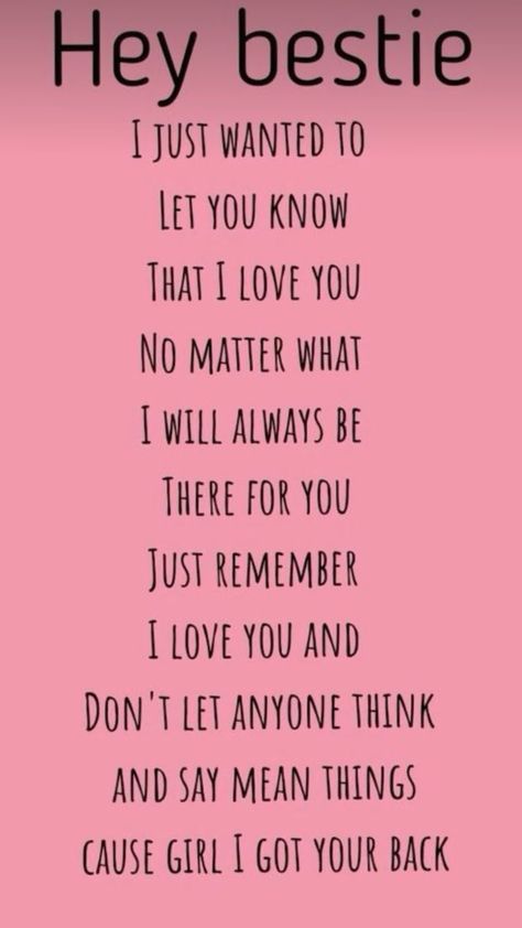 to my bestie, mi hermanita 💖 To My Bestie, Me And My Bestie, Marley And Me, I Got Your Back, Besties Quotes, My Bestie, Inspiration Board, Knowing You, I Love You