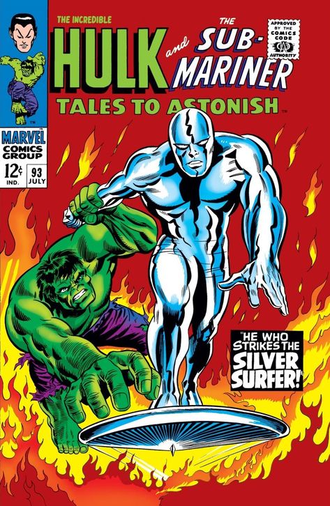 Tales to Astonish Vol 1 93 | Marvel Database | Fandom Silver Surfer Comic, Miss Hulk, Marvel Comics Covers, Silver Age Comics, The Incredible Hulk, Classic Comic Books, Old Comics, Comic Shop, Marvel Comic Books