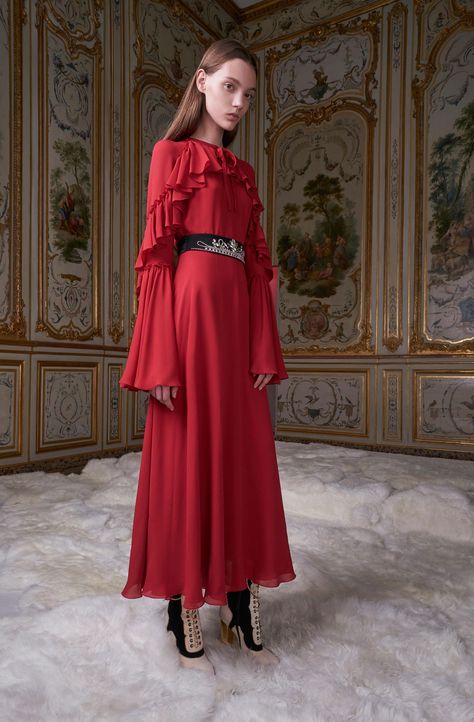 Giamba Fall 2017 Ready-to-Wear Fashion Bella, Beautiful Red Dresses, 2017 Runway, Wear Red, Christmas Party Dress, Red Dresses, Trend Fashion, Fashion Show Collection, Fashion 2017