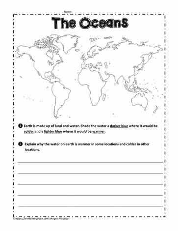 Oceans Worksheet Under The Sea Worksheets, Oceans Worksheet, Closed For Thanksgiving Sign, Line Graph Worksheets, Aquatic Habitat, Standing In Water, Seasons Worksheets, Personal Financial Statement, Triangle Worksheet