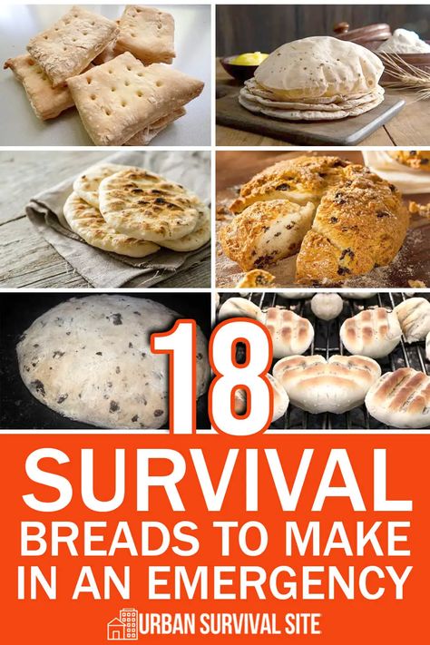 Baking a loaf of bread from scratch can be intimidating, but it's definitely worth the effort! There are so many delicious survival recipes out there that are perfect for emergencies. In this blog post, we'll share some of our favorite survival breads that are easy to make and store. Survival Bread Recipe, Diy Flatbread, Breads To Make, Survival Recipes, Poblano Soup, Bread From Scratch, A Loaf Of Bread, Cooking Bread, Baking Basics