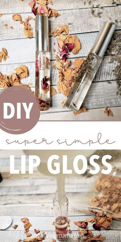 Diy Clear Lip Gloss, Vegan Lip Balm Recipe, Lip Gloss Recipe, Gloss Diy, Diy Lip Balm Recipes, Lip Scrub Homemade, Lip Gloss Homemade, Natural Lip Gloss, Lip Scrub Diy