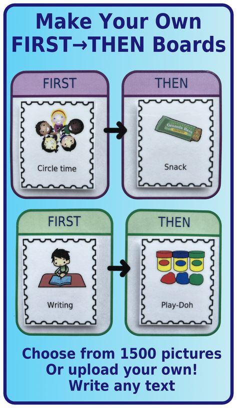 Make Your Own First-Then Boards – The Trip Clip Blog First Then Board, Math Bingo, Visual Schedules, Board Template, Visual Schedule, Board For Kids, First Then, Picture Boards, Create Picture